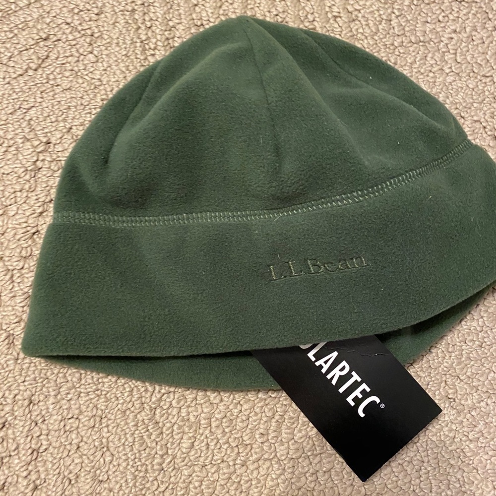 NWT LLBean Beanie (green)